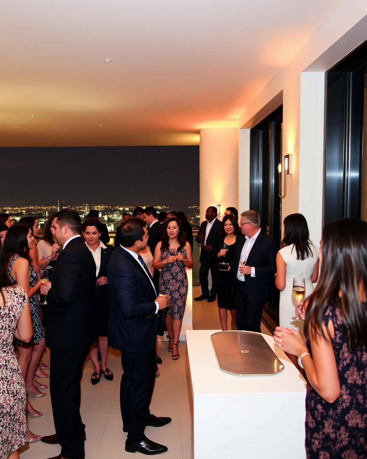 Executive speaking at a corporate event in downtown Miami